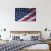 Amerikaanse vlag. canvas afdruk (Insitu (Slaapkamer))