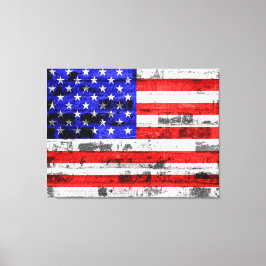Amerikaanse vlag canvas afdruk