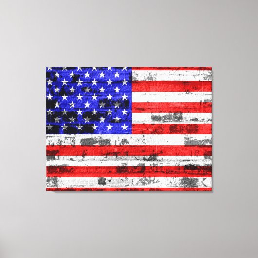 Amerikaanse vlag canvas afdruk (Voorkant)