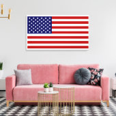 Amerikaanse vlag canvas afdruk (Insitu (Woonkamer))