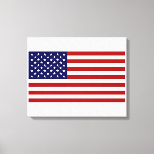 Amerikaanse vlag canvas afdruk (Voorkant)