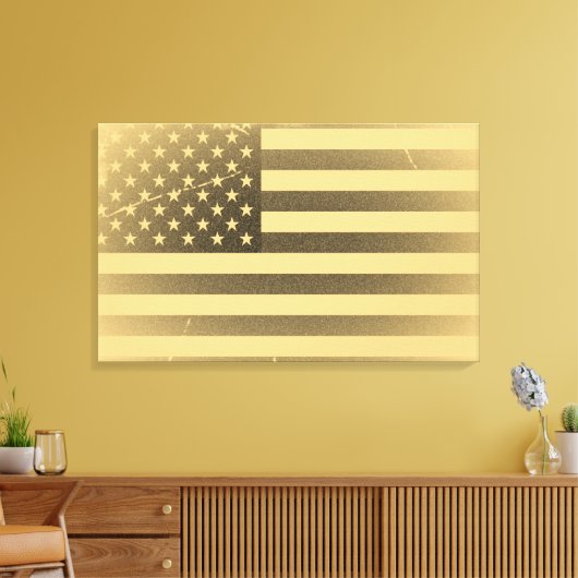  Amerikaanse vlag Canvas Afdruk (Insitu (Woonkamer))