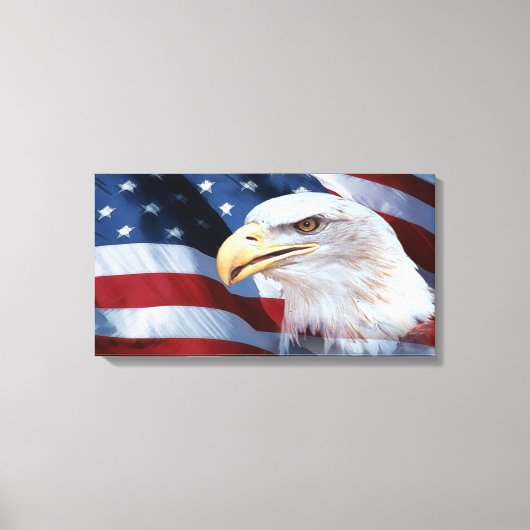 Amerikaanse vlag canvas afdruk (Voorkant)