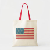 Amerikaanse vlag Canvas tas (Voorkant)