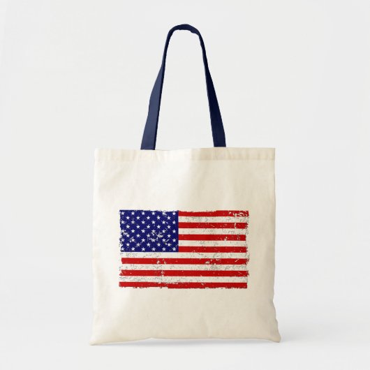 Amerikaanse vlag Canvas tas (Voorkant)