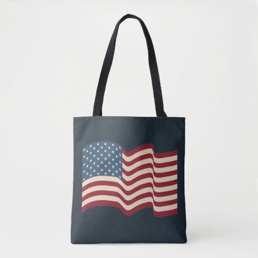 Amerikaanse vlag Canvas tas Gift (Voorkant)