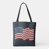 Amerikaanse vlag Canvas tas Gift (Achterkant)