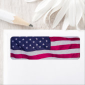 Amerikaanse vlag cap etiket (Insitu)
