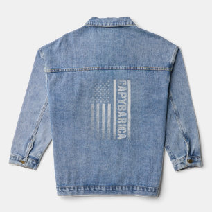 Amerikaanse Vlag Capybara Liefhebber Grappige Capy Denim Jacket