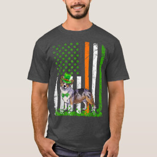 Amerikaanse vlag Cardigan Welsh Corgi Hondenliefhe T-shirt