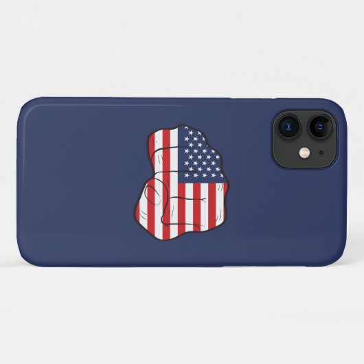 Amerikaanse vlag Case-Mate iPhone case (Achterkant (horizontaal))