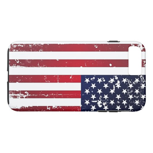 Amerikaanse vlag Case-Mate iPhone case (Achterkant (Horizontaal))