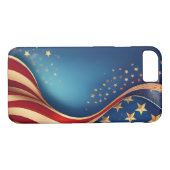  Amerikaanse vlag Case-Mate iPhone Case (Achterkant (Horizontaal))