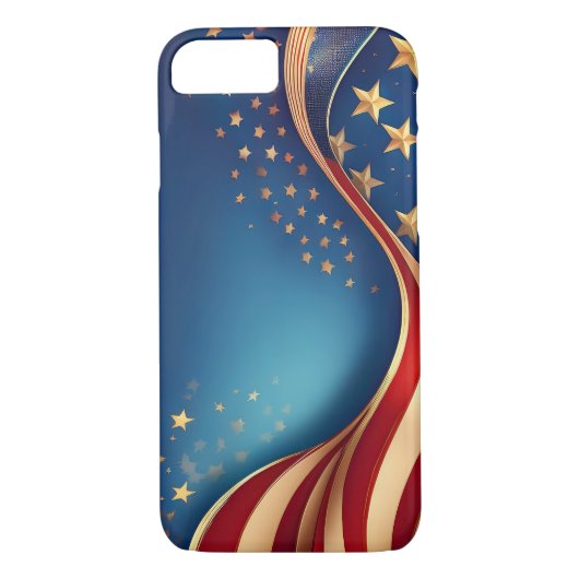  Amerikaanse vlag Case-Mate iPhone Case (Achterkant)