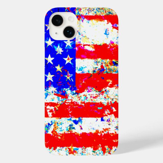Amerikaanse vlag Case-Mate iPhone case (Achterkant)