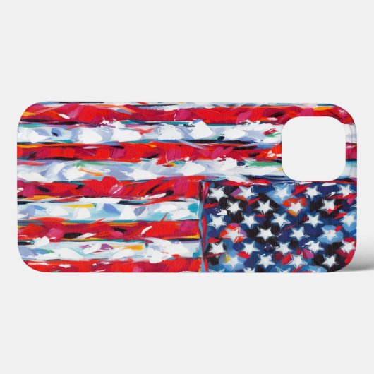 Amerikaanse vlag Case-Mate iPhone case (Achterkant (horizontaal))