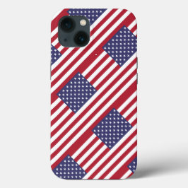 Amerikaanse vlag iPhone 13 hoesje