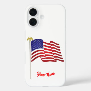 Amerikaanse vlag iPhone 16 hoesje