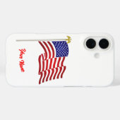 Amerikaanse vlag Case-Mate iPhone case (Achterkant (horizontaal))