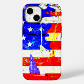 Amerikaanse vlag Case-Mate iPhone case (Achterkant)