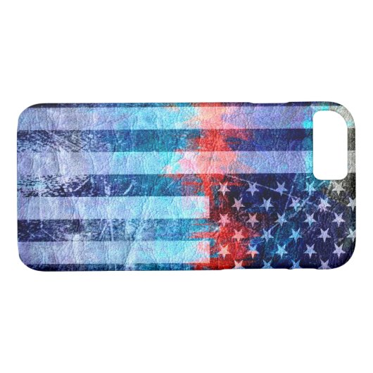 Amerikaanse vlag Case-Mate iPhone case (Achterkant (Horizontaal))