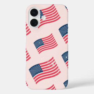  Amerikaanse vlag iPhone 16 Hoesje