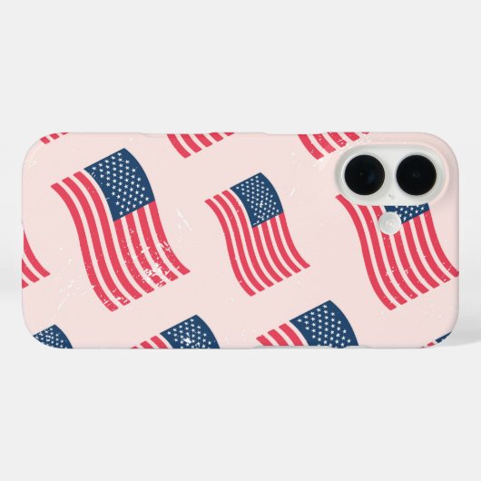  Amerikaanse vlag Case-Mate iPhone Case (Achterkant (horizontaal))
