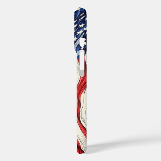 Amerikaanse vlag Case-Mate iPhone case (Achterkant / Links)