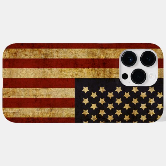  Amerikaanse vlag Case-Mate iPhone Case (Achterkant (horizontaal))