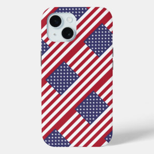 Amerikaanse vlag iPhone 15 case