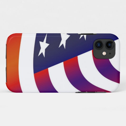 Amerikaanse vlag Case-Mate iPhone case (Achterkant (horizontaal))