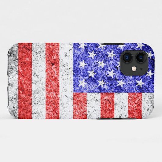 Amerikaanse vlag Case-Mate iPhone case (Achterkant (horizontaal))