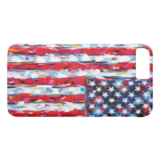 Amerikaanse vlag Case-Mate iPhone case (Achterkant (Horizontaal))