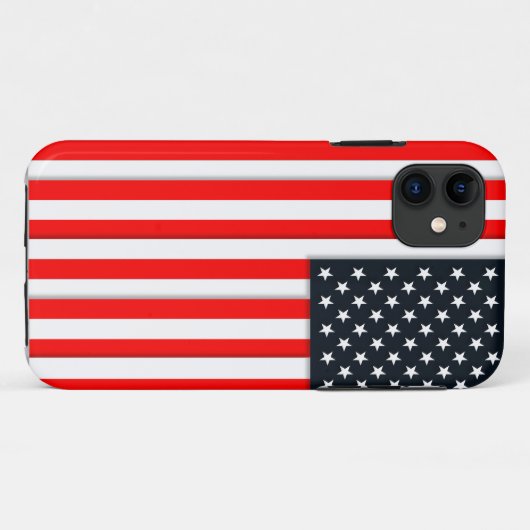 Amerikaanse vlag Case-Mate iPhone case (Achterkant (horizontaal))