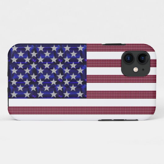 Amerikaanse vlag Case-Mate iPhone case (Achterkant (horizontaal))