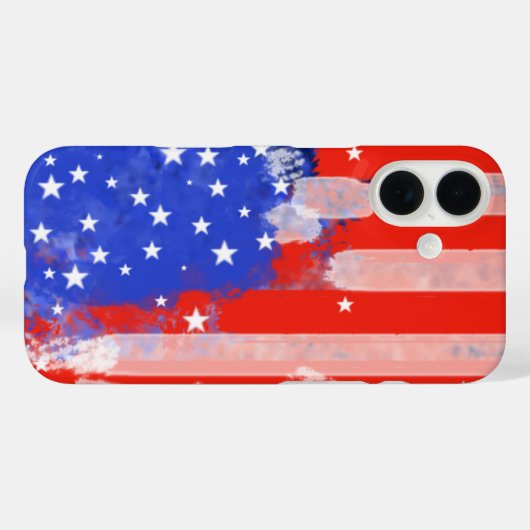 Amerikaanse vlag Case-Mate iPhone case (Achterkant (horizontaal))