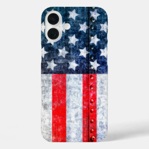 Amerikaanse vlag iPhone 16 plus hoesje