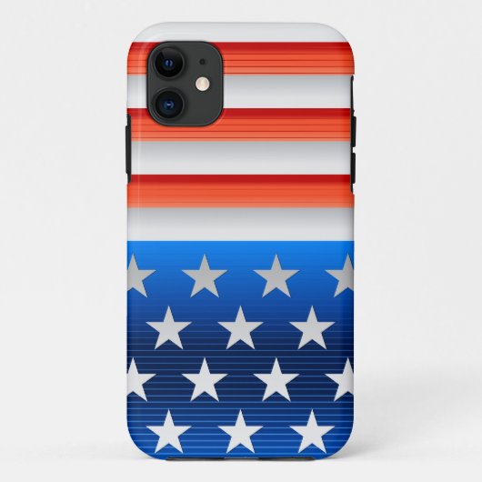 Amerikaanse vlag Case-Mate iPhone case (Achterkant)
