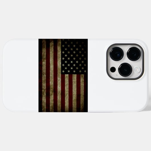 Amerikaanse vlag Case-Mate iPhone case (Achterkant (horizontaal))