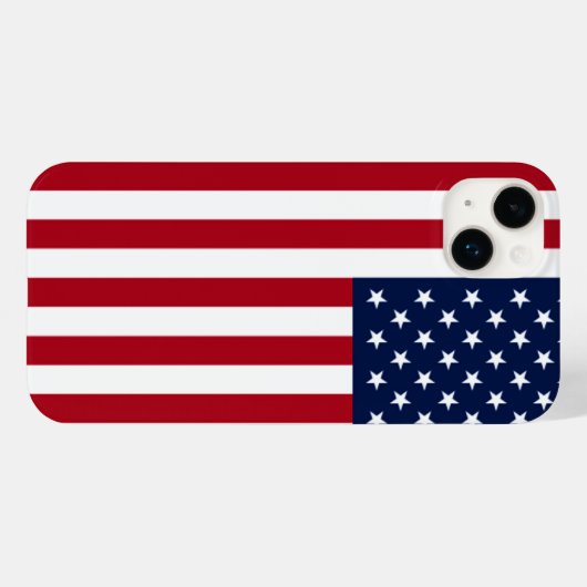 Amerikaanse vlag Case-Mate iPhone case (Achterkant (horizontaal))