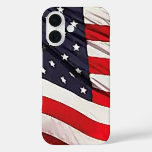 Amerikaanse vlag iPhone 16 hoesje