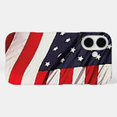 Amerikaanse vlag Case-Mate iPhone case (Achterkant (horizontaal))