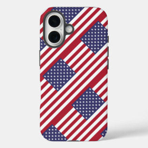 Amerikaanse Vlag iPhone 16 Hoesje
