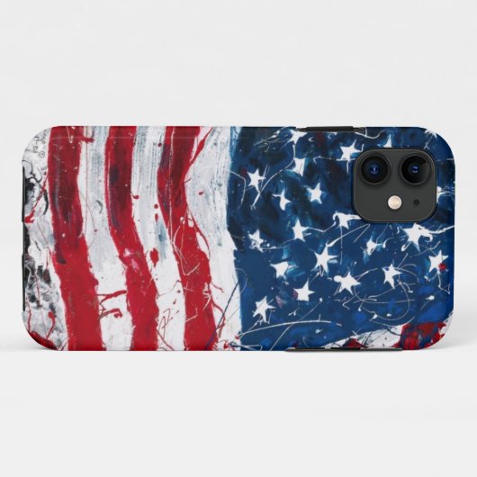 Amerikaanse vlag Case-Mate iPhone case (Achterkant (horizontaal))