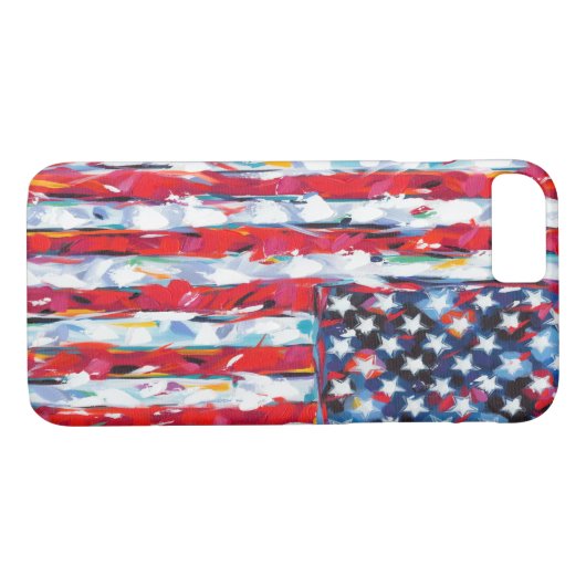 Amerikaanse vlag Case-Mate iPhone case (Achterkant (Horizontaal))