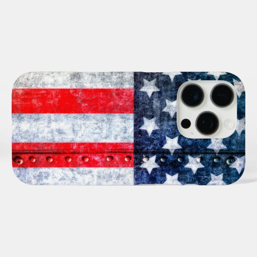 Amerikaanse vlag Case-Mate iPhone case (Achterkant (horizontaal))