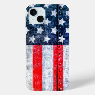 Amerikaanse vlag iPhone 15 mini hoesje