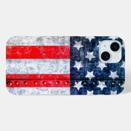 Amerikaanse vlag Case-Mate iPhone case (Achterkant (horizontaal))