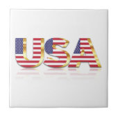Amerikaanse vlag Ceramic Tegel Verenigde Staten va Tegeltje (Voorkant)