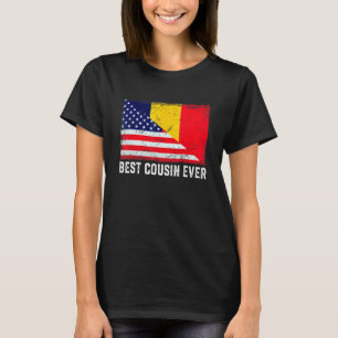 Amerikaanse vlag & Chad vlag beste neef ooit famil T-shirt